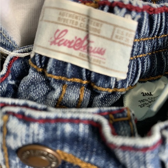 Girls Clothing Lot 24 Months Denim Jeans Jacket Kenneth Cole Velvet Sweater Levi - Picture 5 of 8